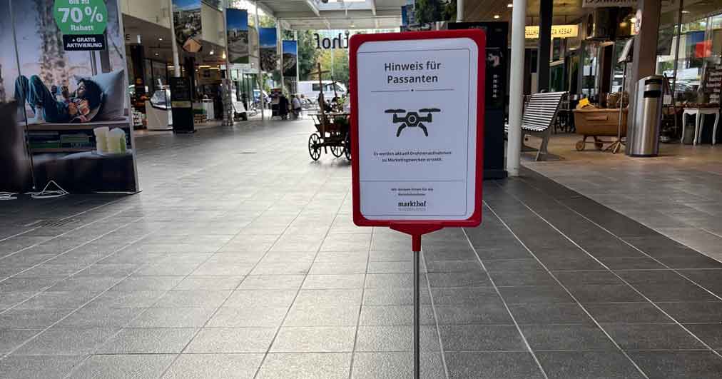 Signalschild Drohnen small