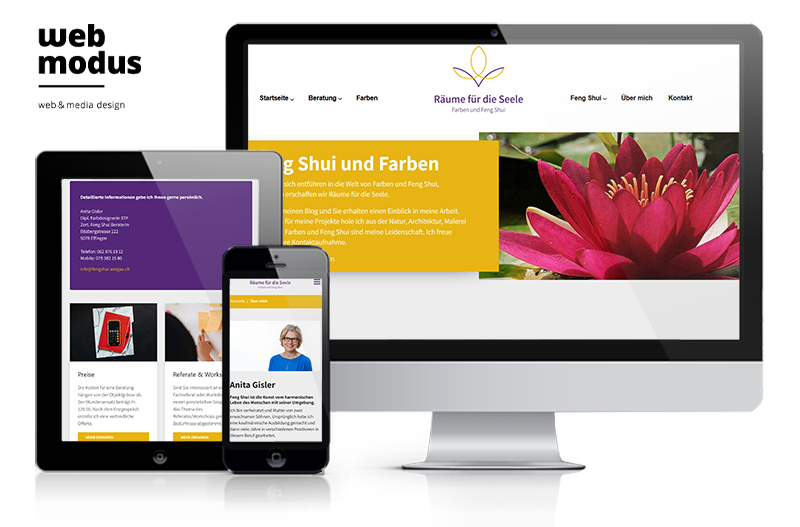 Webdesign Aargau Referenz Feng Shui Aargau neue Homepage