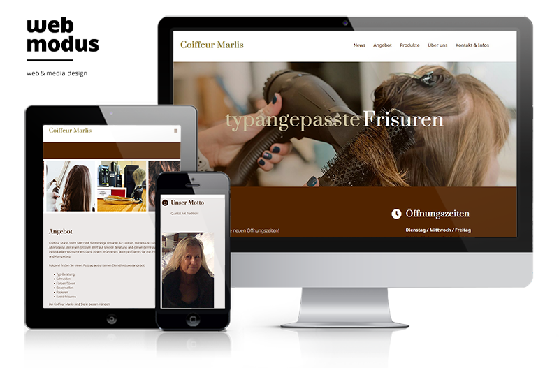 Webdesign Luzern Referenz Coiffeursalon Marlis Kriens