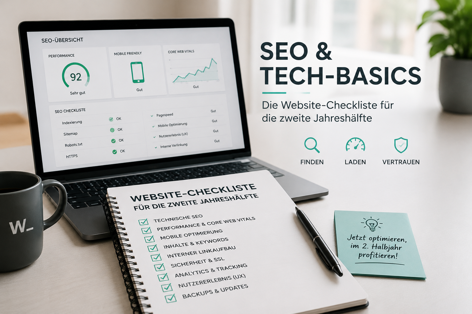 SEO & Tech-Basics – die Website-Checkliste für die zweite Jahreshälfte