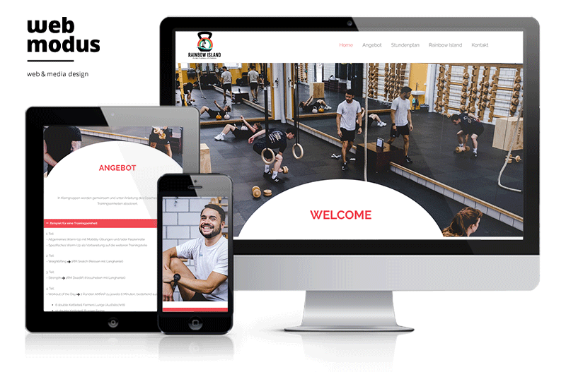 WordPress-Website Referenz Fitnesstudio in Zofingen